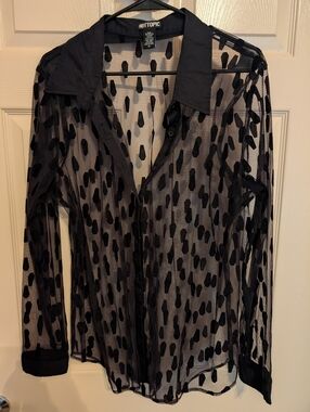 Hot Topic Coffin Blouse